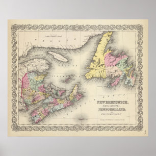 New Brunswick, Nova Scotia, Newfoundland Poster