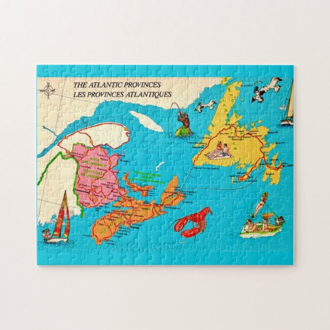 New Brunswick Nova Scotia Puzzle (Horizontal)