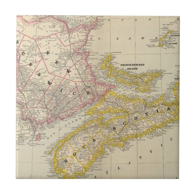 New Brunswick, Nova Scotia Tile (Front)