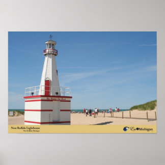 New Buffalo Lighthouse - Michigan Poster