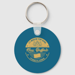 New Buffalo Pennsylvania Its Where My Story Begin Keychain