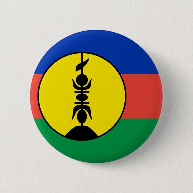 New Caledonia 2 Inch Round Button (Front)