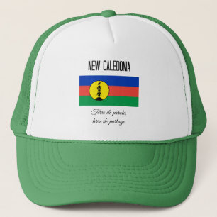 New Caledonia, Flag and Motto Trucker Hat