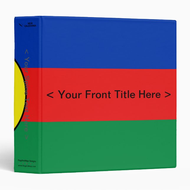 New Caledonia Flag Binder (Front/Spine)