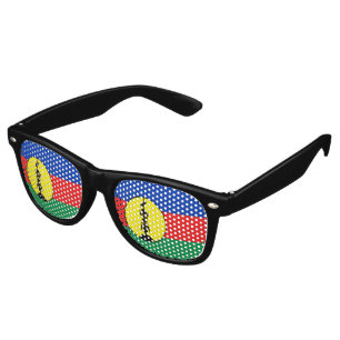 New Caledonia Flag Retro Sunglasses