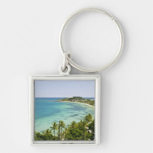 New Caledonia, Grande Terre Island, Noumea. Anse 2 Keychain