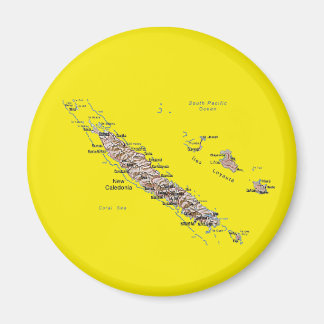New Caledonia Map Magnet