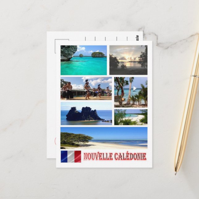 New Caledonia - Mosaic - Postcard (Front/Back In Situ)