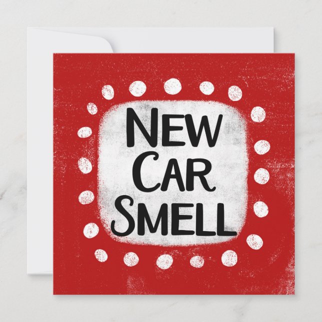 New Car Smell Greeting Card (Front)