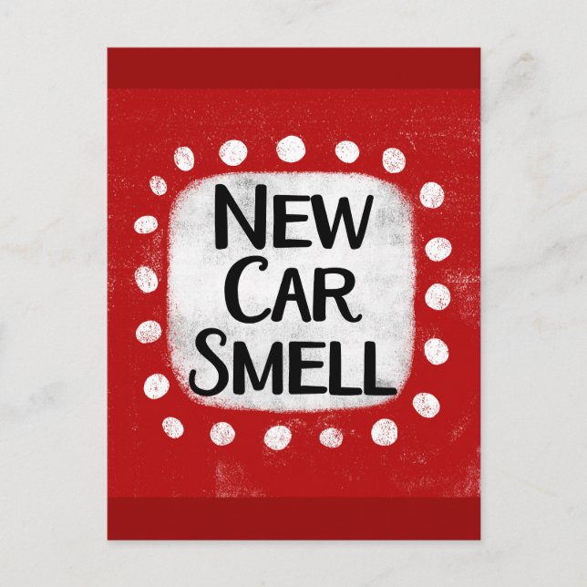New Car Smell Postcard (Front)