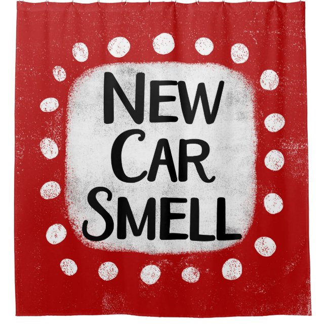 New Car Smell Shower Curtain (Front)