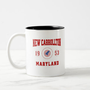 New Carrollton Maryland College University Style Two-Tone Coffee Mug