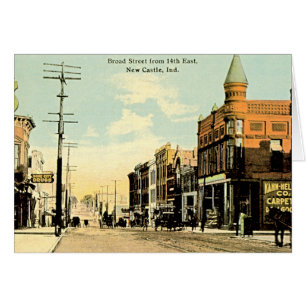 New Castle, Indiana Broad Street at 14th