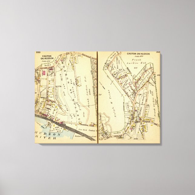New Castle, New York 2 Canvas Print (Front)