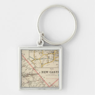 New Castle town Keychain