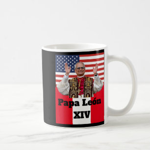 New Catholic Pe Leo Xiv Papa León Peru U.s.a. Conn Coffee Mug