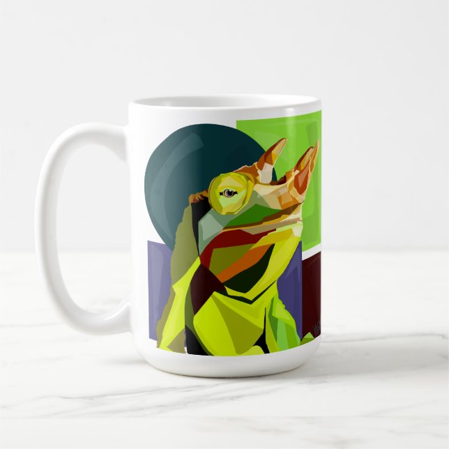 New Cham On The Block—Jackson’s Chameleon  Coffee Mug (Left)