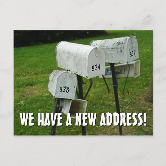 New Change Of Address Postcard (Front)