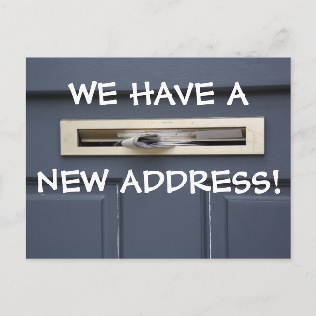 New Change Of Address Postcard (Front)