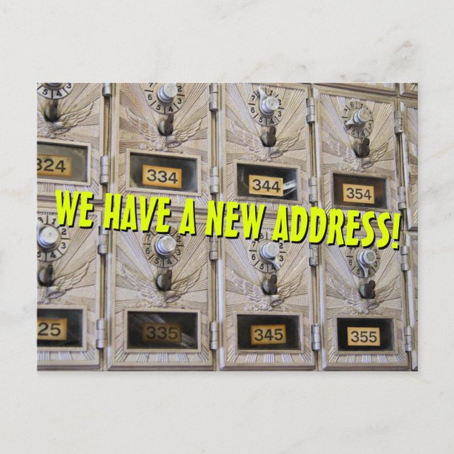 New Change Of Address Postcard (Front)