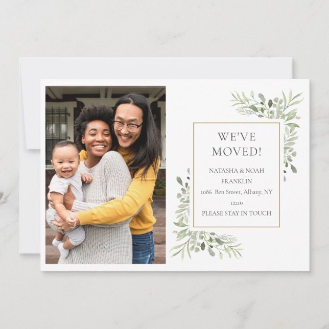 New Change Of Address We've Moved Photo Announcement (Front)