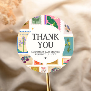 New Chapter Baby Shower  Classic Round Sticker