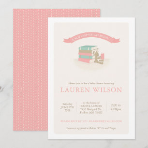 New Chapter Baby Shower Invitation - pink