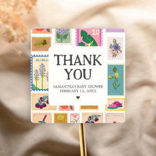 New Chapter Baby Shower  Square Sticker