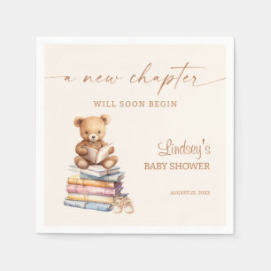 New Chapter Baby Shower Teddy Storybook Napkin