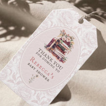 New chapter baby shower watercolor, blush peony