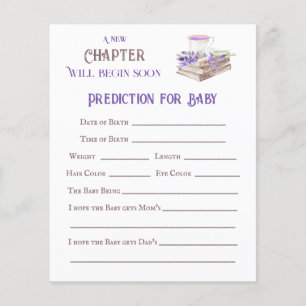 New Chapter Begin Book Advice for Baby Shower Game