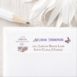 New Chapter Begin Soon Lavender Books Baby Shower