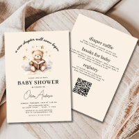 New Chapter Begins All in One Bear Baby Shower