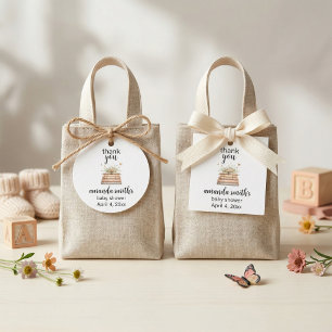 New Chapter Begins Baby Shower Thank You Stickers 