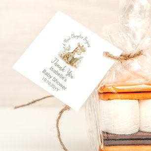 New Chapter Begins Giraffe Storybook Baby Shower Favour Tags