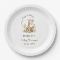 New Chapter Begins Giraffe Storybook Baby Shower