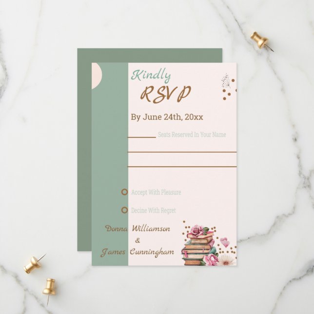  New Chapter Begins RSVP Card (Front/Back In Situ)