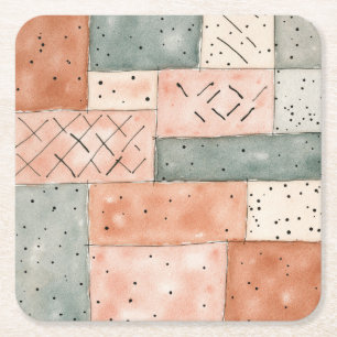 New Chapter Begins Storybook Baby Shower Square Paper Coaster