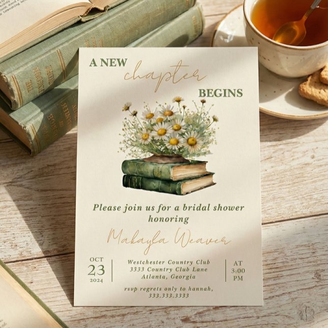 New Chapter Begins, Storybook Bridal Shower Invitation (Creator Uploaded)