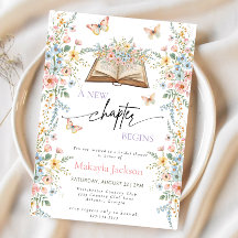 New Chapter Begins Storybook flowers Bridal Shower