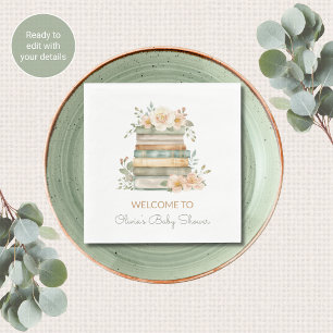 New Chapter Book Themed Baby Shower Napkins
