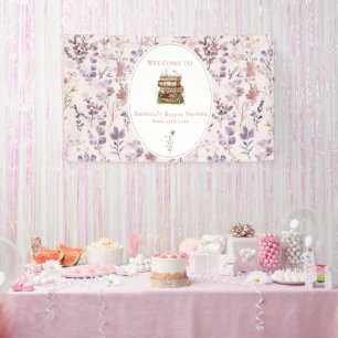 New chapter bridal shower wildflower welcome sign