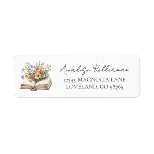 New Chapter Floral Book Return Address