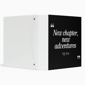 New Chapter, New Adventures Design by Me Binder