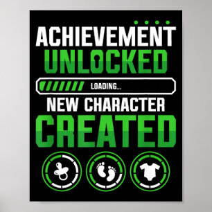 New Character D Gamer Pregnancy Announcement Poster