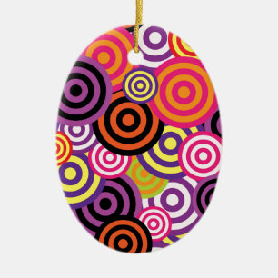 New Circle Abstract art Ceramic Ornament