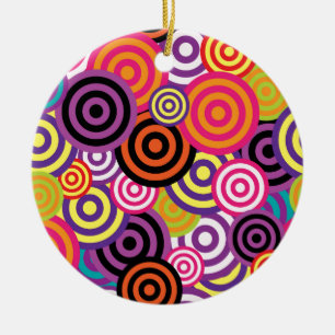 New Circle Abstract art Ceramic Ornament
