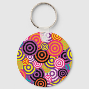 New Circle Abstract art Keychain