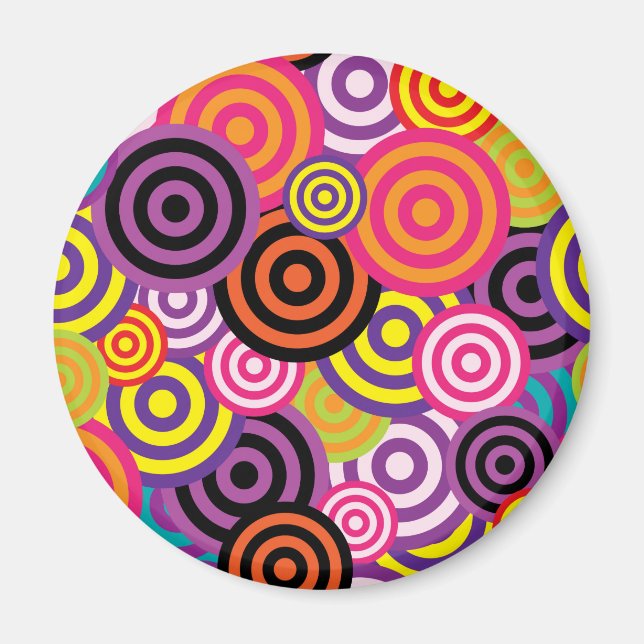 New Circle Abstract art Magnet (Front)