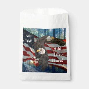 New Citizenship American Flag Bald Eagle Favour Bag
